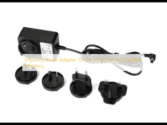 Wydajność Adaptator zasilania 12V 2A USA UE UK AU Wtyczka 85% Wydajność